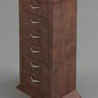 Six Bucket Cabinet Wood Material