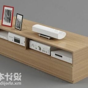 Tv Cabinet Wooden Finish 3d model
