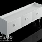 Modern White Painted Tv Cabinet