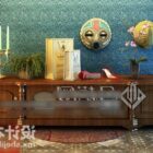 Tv Cabinet Antique Wooden Material