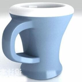 Blue Plastic Cup 3d model
