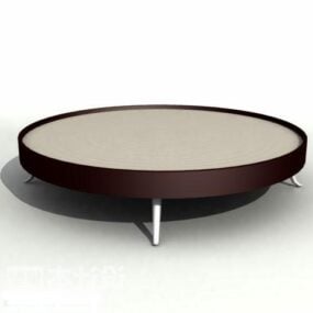 कॉफ़ी टेबल सर्कल टॉप 3डी मॉडल