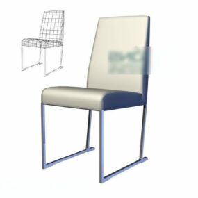 Chaise de restaurant couleur blanche modèle 3D