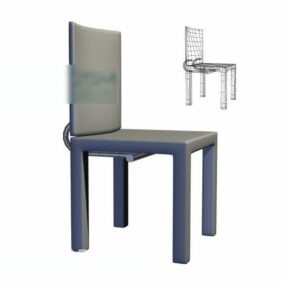 Chaise de restaurant couleur blanche V1 modèle 3D