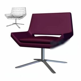 כיסא סגול מודרניזם דגם תלת מימד