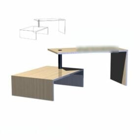 Tavolino da caffè a due blocchi modello 3d