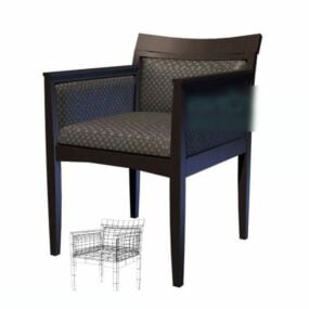 레스토랑 안락 의자 회색 패브릭 3d 모델