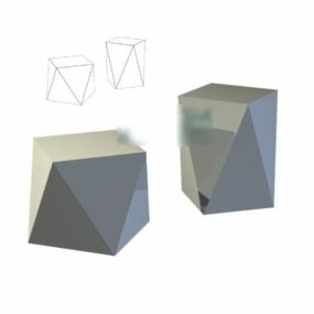Polygon skammel 3d-model