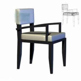 3д модель кресла гладкой формы