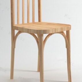 Country stol træmateriale 3d model