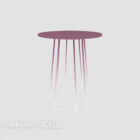 Purple Round Coffee Table