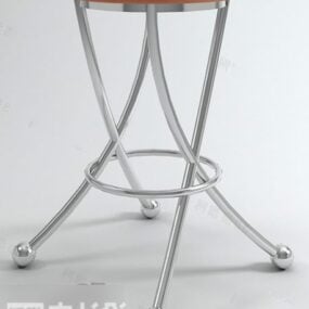 Coffee Table Inox Leg 3d model