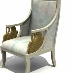 European Style With Armchair Furniture 3d model