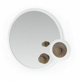 Espejo de maquillaje modelo 3d de forma redonda