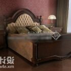 Classic Brown Double Bed
