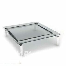 Square Coffee Table Modern Style 3d model