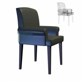 Nordic Solid Wood Gungstol Lounge 3d-modell
