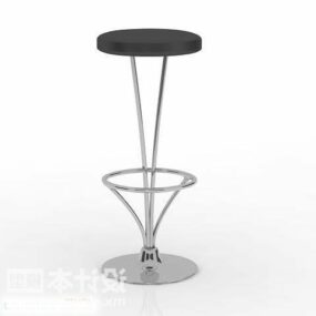 Wysokie krzesło barowe Żelazna rama Model 3D