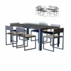 Rectangular Long Table And Chair