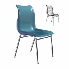 3d модель офісного крісла пластикова основа