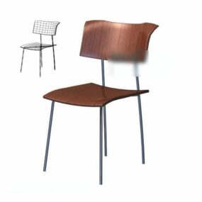 Plastic Iron Chair 3d model