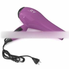 Purple Hair Dryer 3D-malli