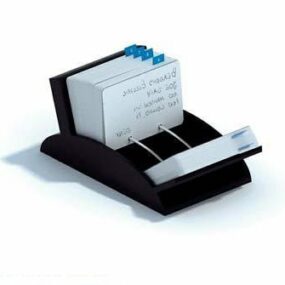 Name Card Tray Office Supplies 3d model