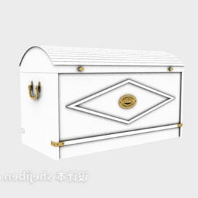 White Treasure Box 3d model