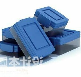 Set Kotak Makan Tengahari Kaca Model 3d