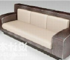 Monipaikkainen sohva Kolmen istuttava 3d-malli