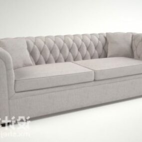 Double Sofa Chesterfield Design 3d model