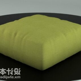 Sofa Stool Green Fabric 3d model