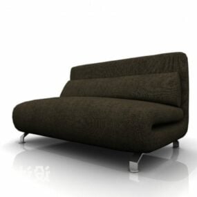 Living Room Sofa Armless 3d model