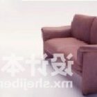 Living Room Sofa Purple Leather