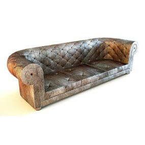 Vintage Multi Seaters Chesterfield Sofa 3d model