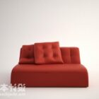 Living Room Red Upholstery Sofa