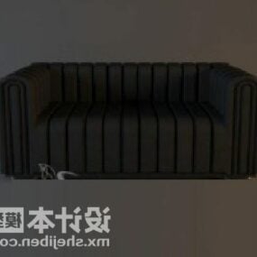 Double Sofa Upholstery Lines Pattern 3d model