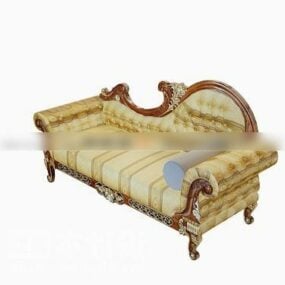 3д модель дивана-кушетки в классическом стиле