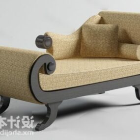 Modello 3d divano letto classico