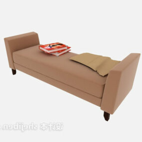 간단한 침대 겸용 소파 3d 모델