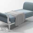 Синий диван кушетка в современном стиле