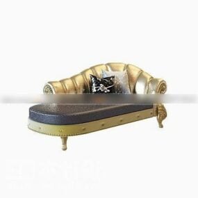 سرير نهاري بتصميم أثاث فاخر نموذج ثلاثي الأبعاد