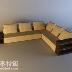 Multi Seaters Sofa Corner Design 3d model
