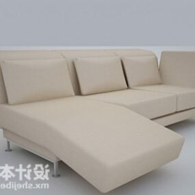 3д модель многоместного секционного дивана
