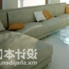Multi Seaters Sofa Green Fabric