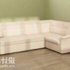 White Multi Seaters Sofa L Shaped