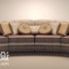 Retro Brown Multi Seaters Sofa