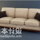 Multi Seaters Sofa Beige Stoff Design