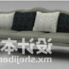 Многопользовательский диван модели 3d.