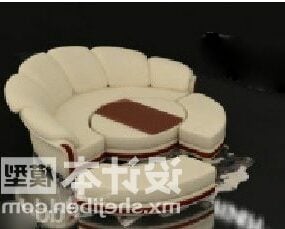 Multi Seaters Sofa Round Shaped 3d model